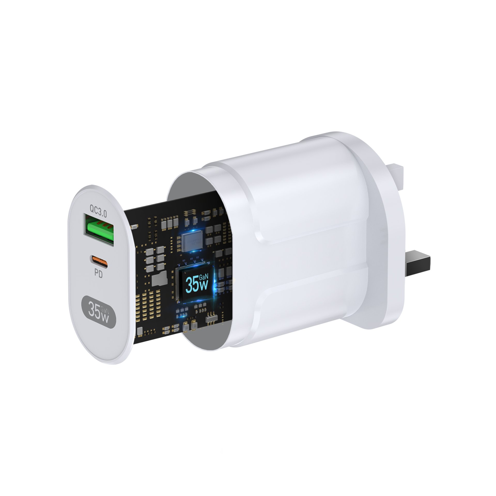  Platinum VITAL Series Wall Charger PD 35W + QC - White