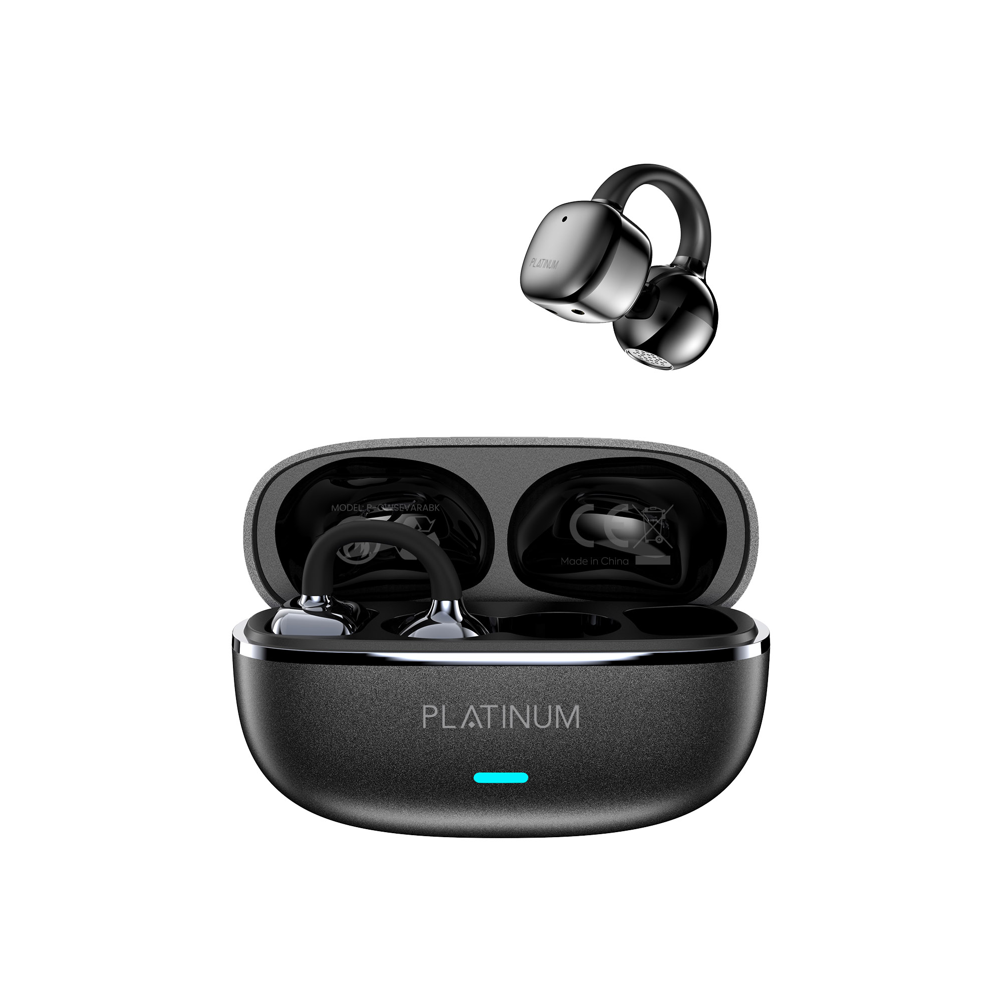 Platinum EVARA OWS Wireless Earcuffs - Black ZING PRO ANC + ENC TWS Wireless - P-OWSEVARABK