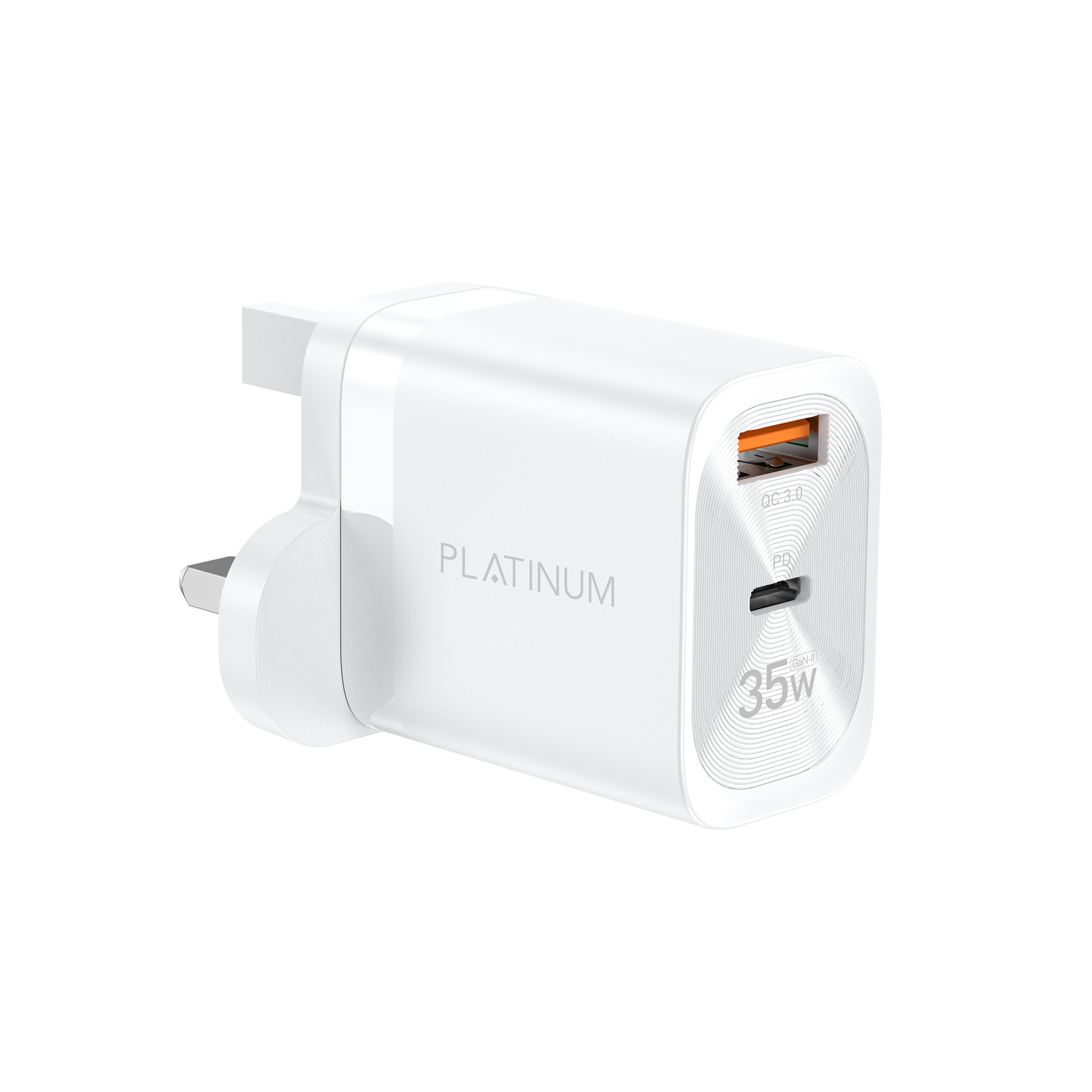 Platinum GLORY Series Wall Charger PD 35W + White - P-CHRGLPD35WH