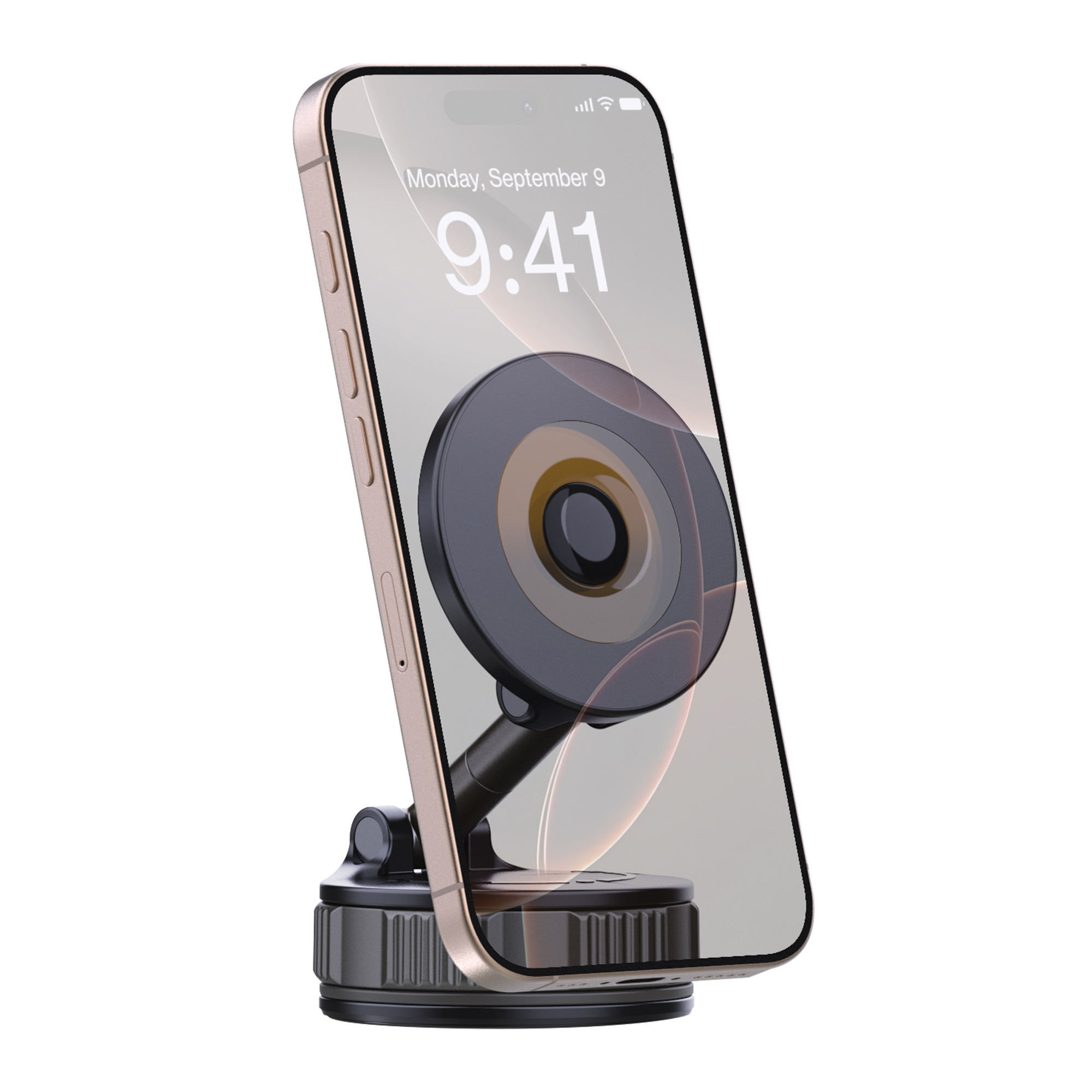 Platinum SUCTION Series MagSafe Mobile CarHolder - Black - P-HSUCMGSFBK