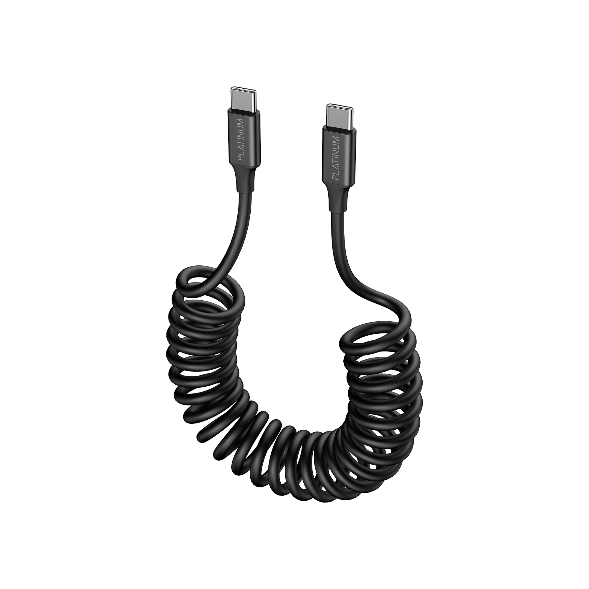 Platinum Spiral Series Cable PD 60W C-C 1.8M Black - P-CBSPPDCCBK